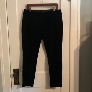 LOFT black velvet pants
